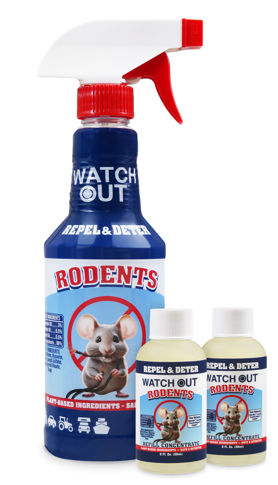 Rodent Repellent Spray Kit